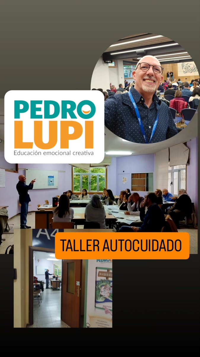 pedrolupi's tweet photo. Un año más #InnovaReli24 nos hace vivir momentos y experiencias únicas 💕 Siempre es un regalo el compartir buenas prácticas educativas en la clase de religión 📚 Mi aportación desde la #educaciónemocional y el autocuidado del educador #pedrolupi #aprendiendoasentir #autocuidado https://t.co/ErJpG4H6Nb