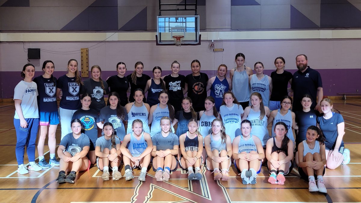 LegendsCB's tweet photo. A huge thank you to Coach Matt Spencer and ST FX Women's Basketball @stfx_wbb  for kicking off our first official fund raiser for the new Legends Arena. Coach Matt, Abby, Ayla &amp; Laia put on a fantastic clinic today at Sherwood Park in Sydney for CB High School Girls. https://t.co/neW6igzNBv