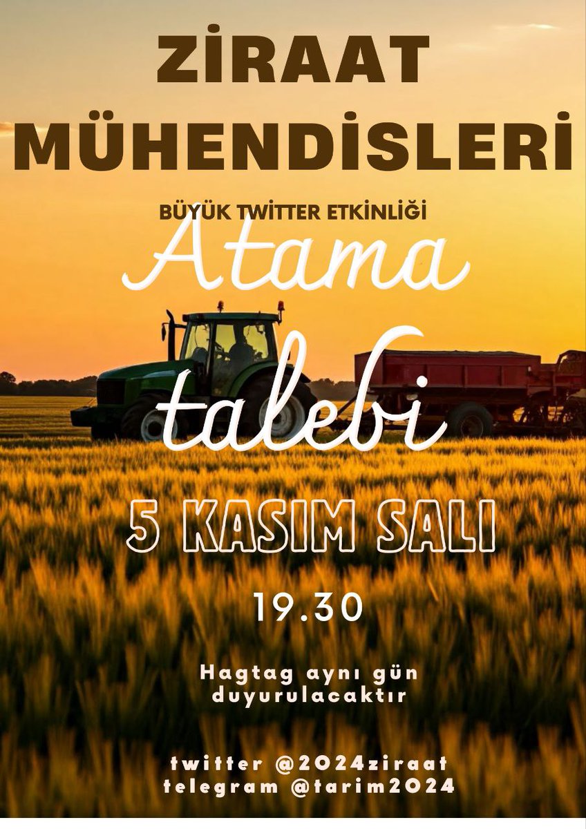 Arkadaşlarım Merhaba.
5 Kasım günü etkinliğimize katılmanızı tavsiye ederiz.
Hashtag etkinlik günü belli olacaktır.
Mutlu günler.