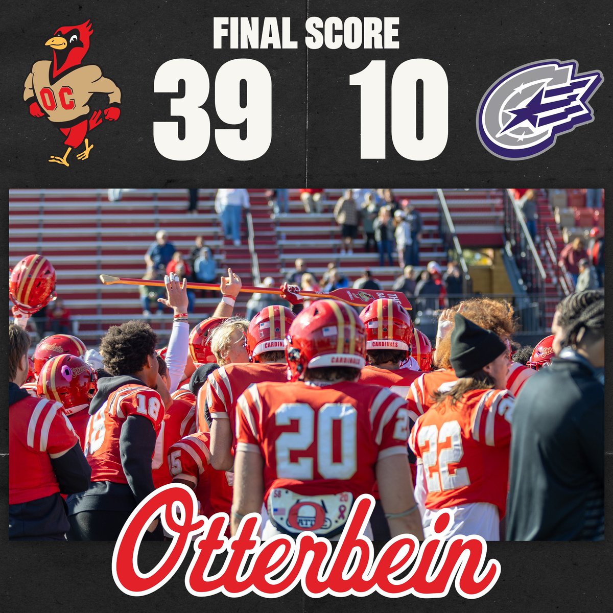 THE CARDINALS TAKE THE OAR FROM CAPITAL🚣 39-10