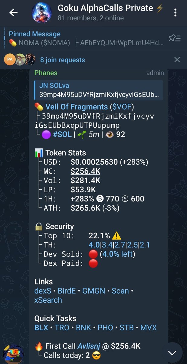 Goku_alphacalls's tweet image. $VOF Hit 1.3M

Called in my private lounge by member @ 256K

5️⃣.1️⃣x from call 🔥🔥

39mp4M95uDVfRjzmiKxfjvcyviGsEUbBxqpUTPUupump

#VOF #SOL #Solana