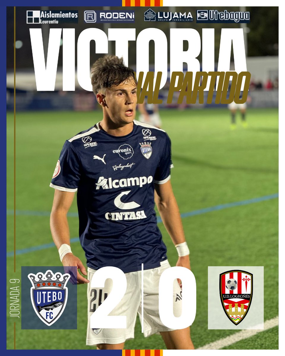 UteboFC's tweet photo. ⚡️+ 𝟑  𝐏-𝐔-𝐍-𝐓-𝐀-𝐙-𝐎-𝐒 ⚡️

Utebo FC | 2-0 | UD Logroñés

#ADNBarbo
#UteboFC
#UteboUDLogroñes https://t.co/Yd7f47siTb