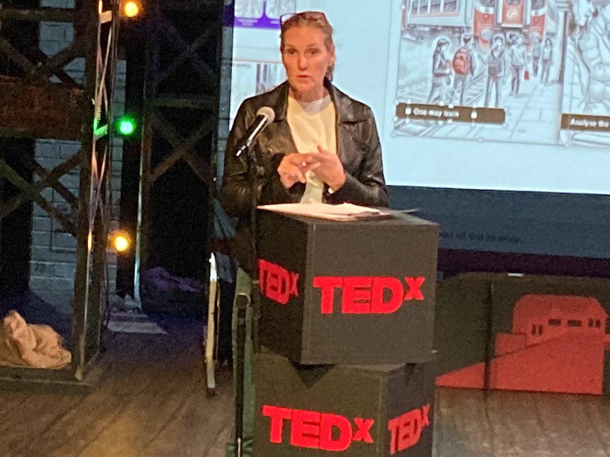 Went to a very interesting TEDx talk today on well-being and mental health when the most wonderful thing happened… they had a technical problem and invited <a href="/ThePositivityDr/">The Positivity Doctor - Zeena Hicks</a> to stand up and talk!!!!