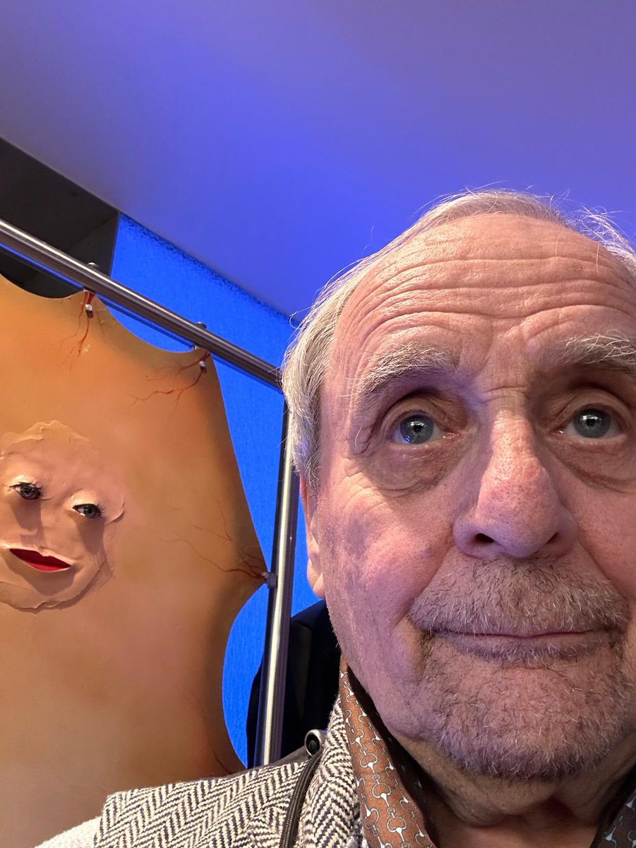 4SylvesterMcCoy's tweet image. With my dear friend Zoe in Germany!  #ZoeWanamaker #Timelash #Germany