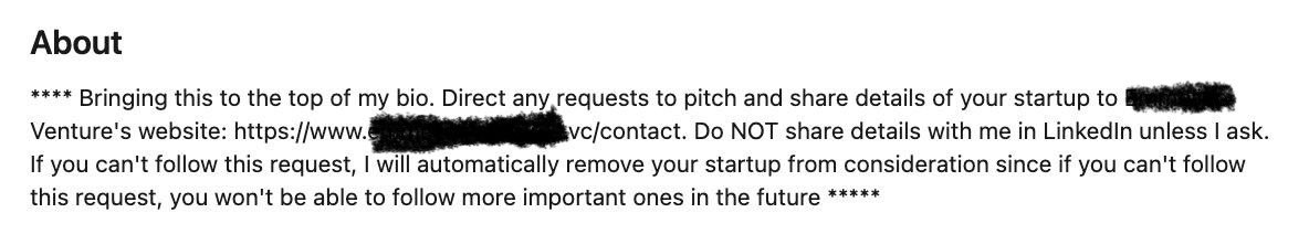 Super Angel Founder ๐ ๐บ๐ธ๐จ๐ฆ๐ต๐ฐ๐ฎ๐ชโ๐ฟ (@msasya) on Twitter photo Just saw this on a VCโs LinkedIn BIO - so cringe. Her firms was founded to invest specifically in women founders. So yuck. <a href="/VCBrags/">VCs Congratulating Themselves ๐๐๐</a> Just saw this on a VCโs LinkedIn BIO - so cringe. Her firms was founded to invest specifically in women founders. So yuck. <a href="/VCBrags/">VCs Congratulating Themselves ๐๐๐</a>