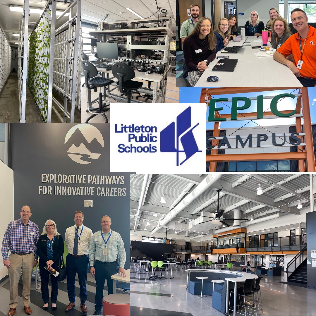 CTE Tour! Incredible industry pathways offered ⁦<a href="/LPSK12/">Littleton Public Schools</a>⁩ Epic Campus, including adv manufacturing, hydroponics, nat resource mgmt, healthcare, real estate, &amp; more! Students are even making parts for the NASA Space Station!! Enjoyed meeting faculty, too!
