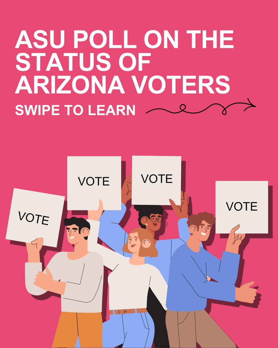 HRC_ASU's tweet photo. Join us in #Phoenix on Tuesday,October 29. HRC director Stella Rouse and @asu_clapr co-director Francisco Pedraza will present poll results on Arizona voters compared to national polls.Register to attend in-person or for our free webinar in our bio!#ASU #CLAPR #Election #AZVoters https://t.co/3HzmMEVZ8D