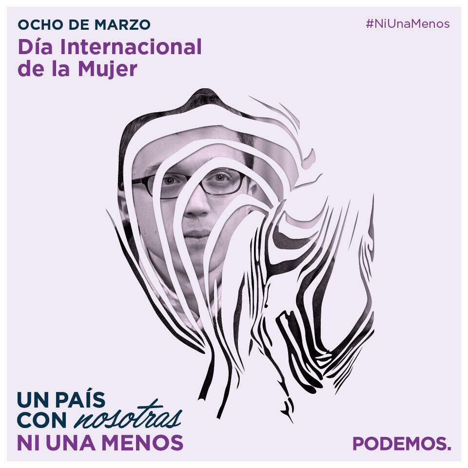 03690jul's tweet photo. Vosotros no os acordaréis de este cartel, pero yo sí. Errejón, protagonista del cartel del 8M, del Dia Internacional de la Mujer. Año 2016
Ni una menos, salvo sus víctimas. https://t.co/hZAEhI5AVg