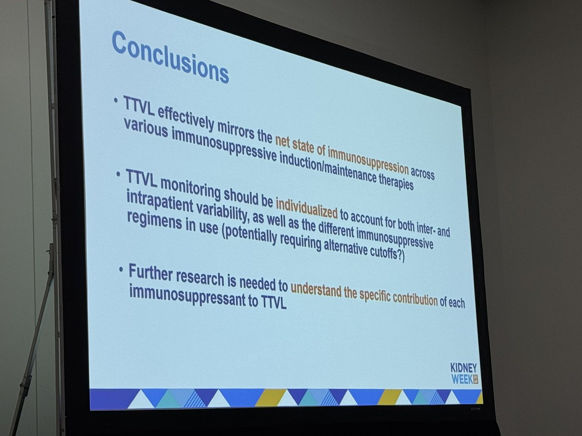 Amazing talk by #louise_benning on the impact of induction therapy on TTV load after kidney transplantation #KidneyWk2024