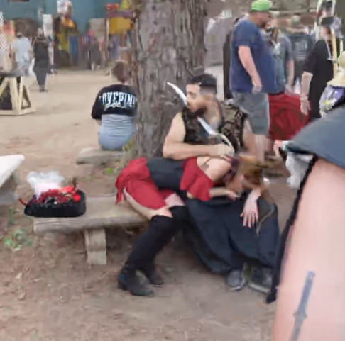 sorry_cow's tweet photo. tf is going on at the renaissance faire https://t.co/1wvxg7WOUE