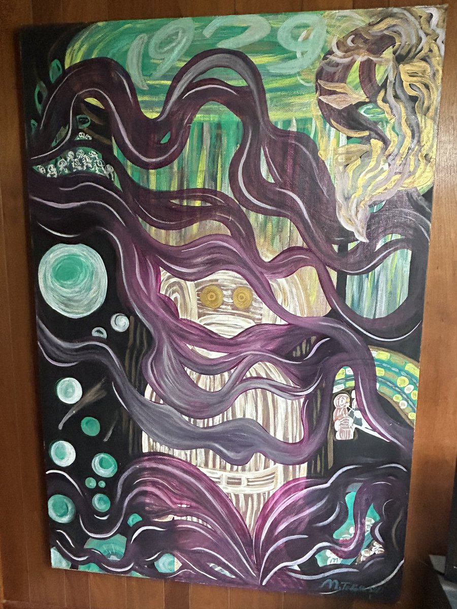 MUZON高橋稔氏の絵画を飾る✨ これからは宇宙人に接触したアーティスト 