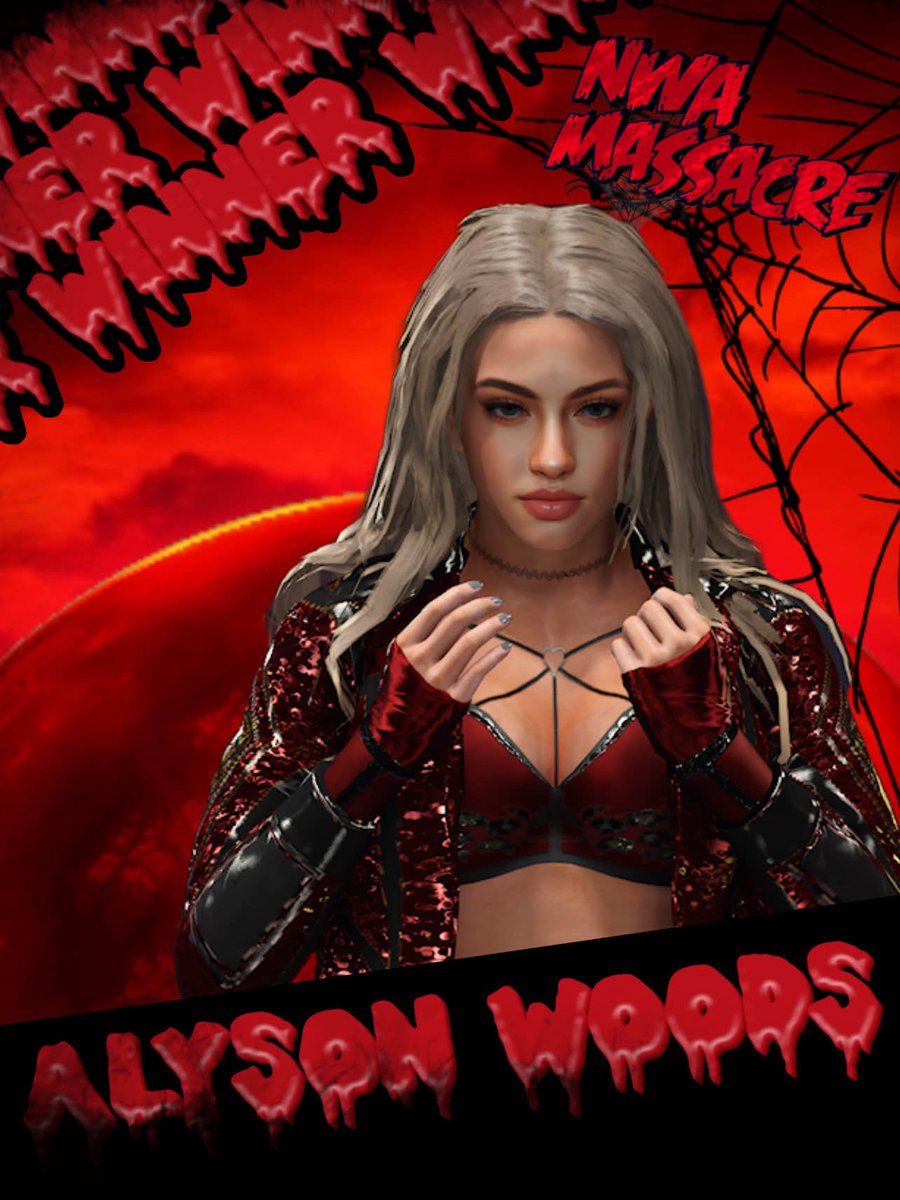 HERE IS YOUR WINNER ALYSON WOODS! She beats three other women in the Brianna Roze Trick Or Treat Fatal Fourway!

#NWA24 #NWAMassacre