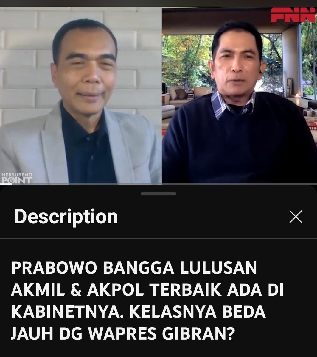 Ancaman buat Gibran di Pilpres 2029? Saksikan di channel Hersubeno point 
youtu.be/vBNx7nQkaq0?si…