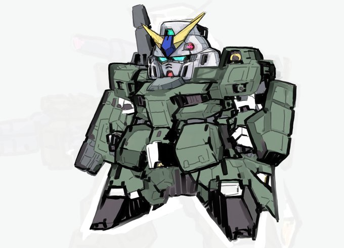 この前の増加装甲アレックス絵をベースに新しい描き方の模索してたけどうまくいかなくて結局いつもの感に... 