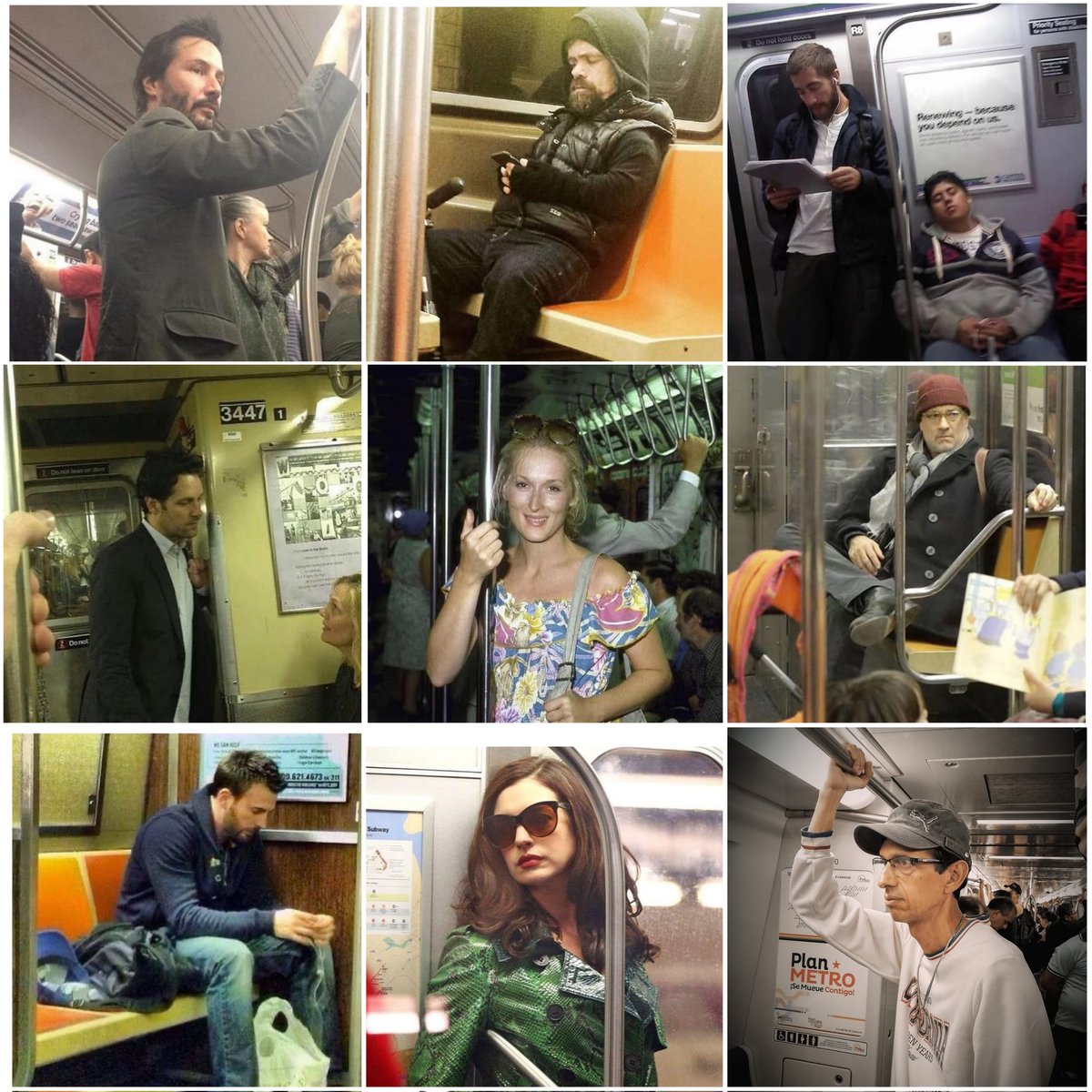 superleo99's tweet photo. Who said that celebrities don't use the subway? https://t.co/MQB4N9FHU4