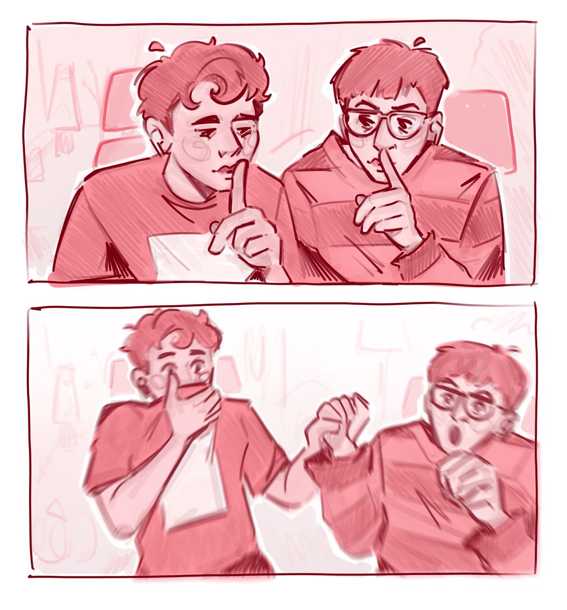 some spooky week inspired sketches from don’t scream #dnp #phanart #danandphil