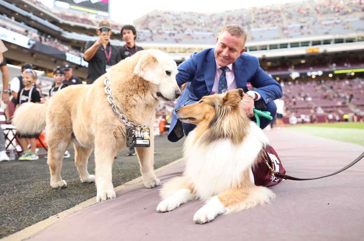 Reveille X (@reveille) on Twitter photo My friend <a href="/KirkHerbstreit/">Kirk Herbstreit</a> brought the bestest boy, Ben, back to visit me!!!!!
It’s not every day you get to see the BESTEST boy and the GOODEST girl together!!!!! 😍 My friend <a href="/KirkHerbstreit/">Kirk Herbstreit</a> brought the bestest boy, Ben, back to visit me!!!!!
It’s not every day you get to see the BESTEST boy and the GOODEST girl together!!!!! 😍