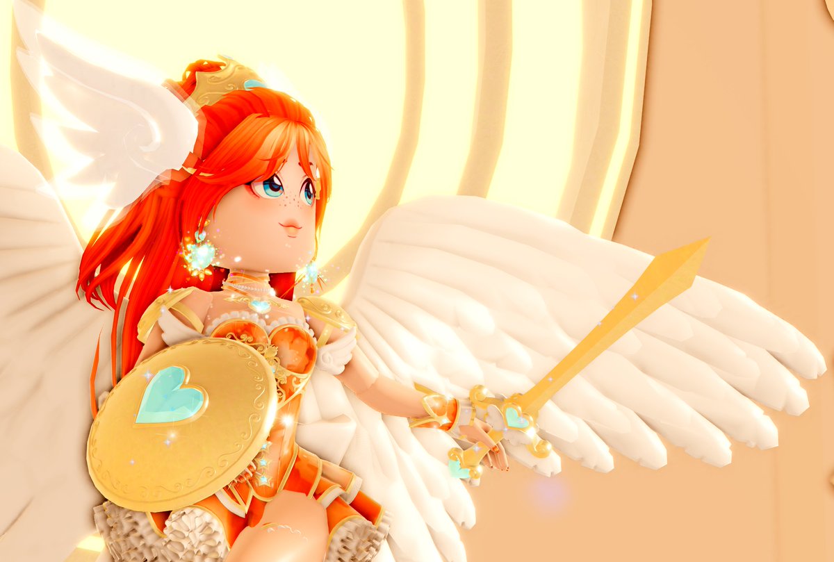 UniqueTiana9's tweet photo. 💛 Princess Evangeline 🧡

"Spread your wings, heaven is heading to war." ✨

#RoyaleHigh 🤍 https://t.co/A4yABkR0i2
