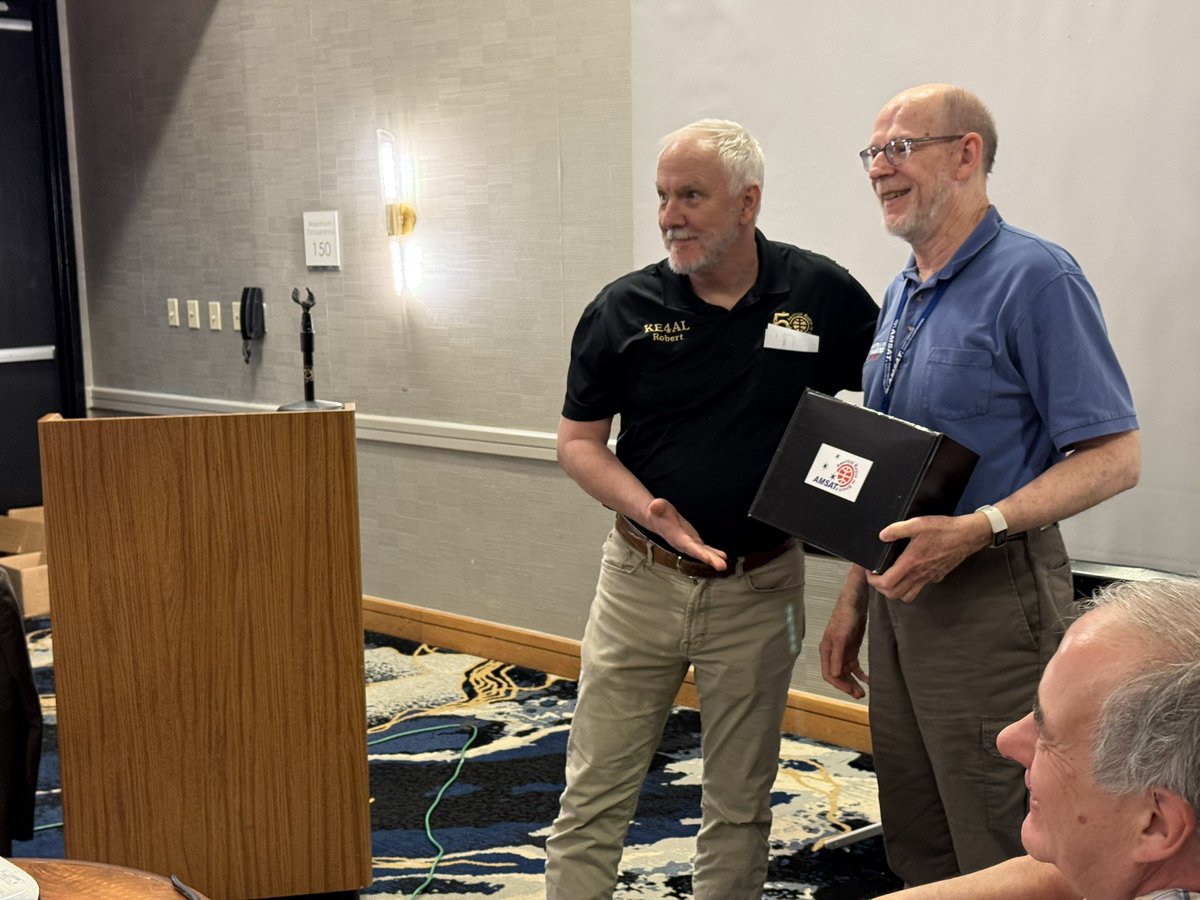 Dave Taylor won the grand prize of an @amsat CubeSat Simulator