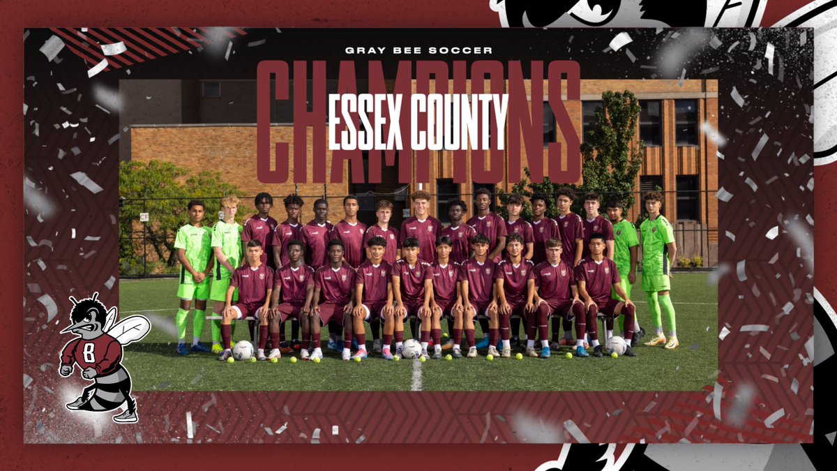 graybeesports's tweet photo. FINAL: St. Benedict’s 4, Seton Hall Prep 1
The Gray Bee Boys Varsity Soccer Team captures the Essex County Championship with a decisive 4-1 win over Seton Hall Prep.
#Newark #NewJersey #GrayBee #EssexChamps #TheHive #Soccer https://t.co/SHVQ1l39zU