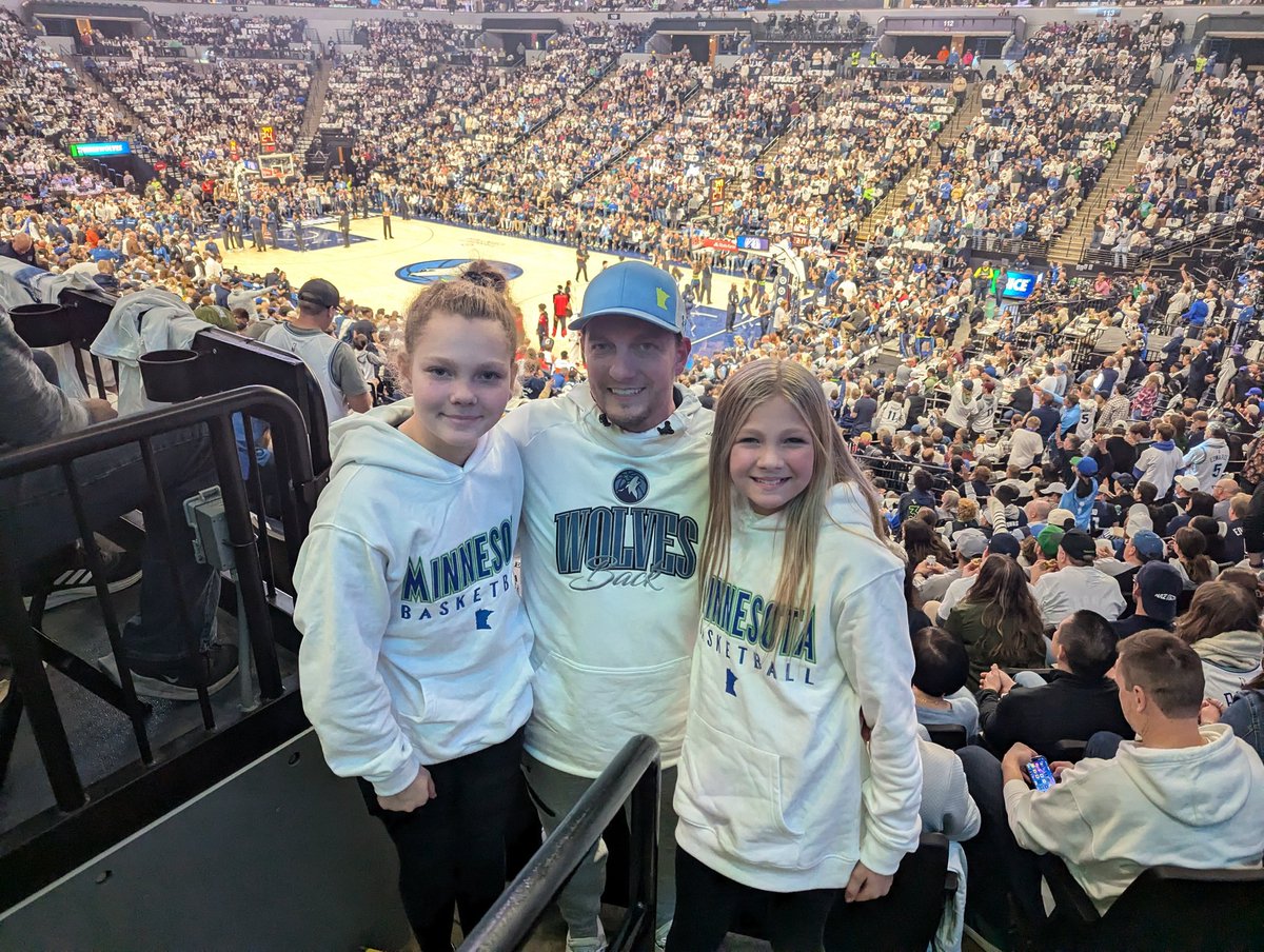 Home opener! Go <a href="/Timberwolves/">Minnesota Timberwolves</a>! 
<a href="/peytonstorm2030/">Peyton Storm</a>