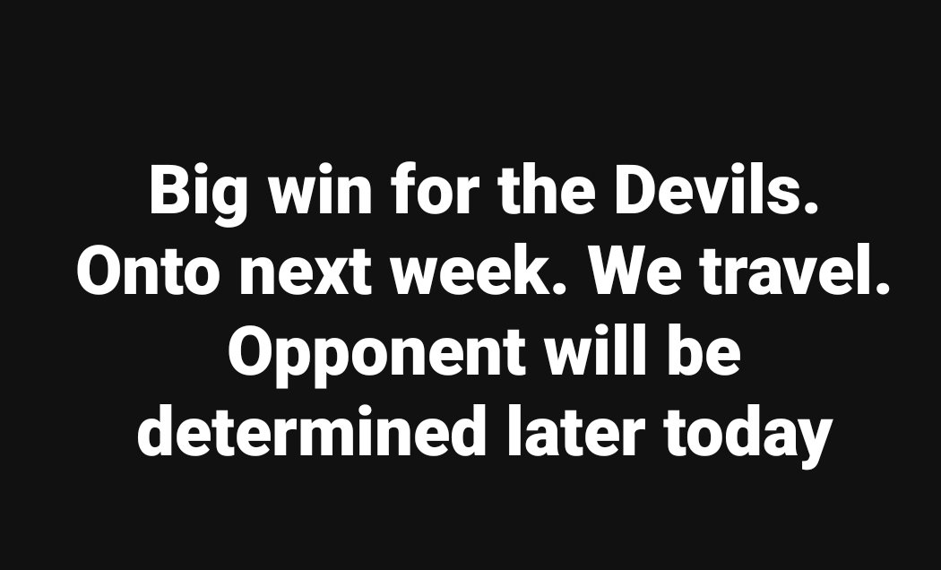 After today's games. We will be traveling to Melfort to play the <a href="/MUCCCometFB/">Coach David Rogers</a>. 
#rolldevs