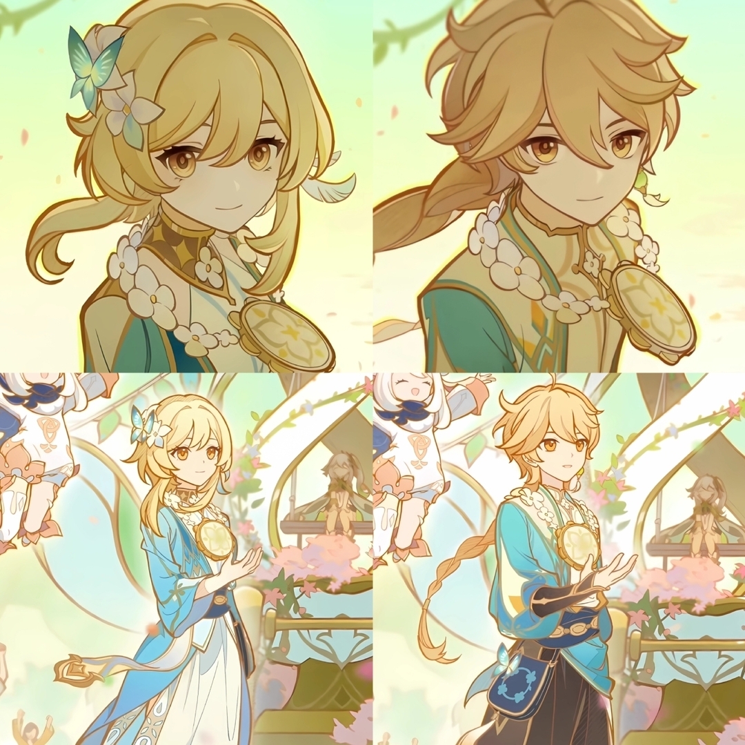 babufess's tweet photo. babu! CW // SPOILER CUTSCENE EVENT QUEST SUMERU PART 3 

cakepp bgt si kembar pake baju lain, berharap ini jadi skin😭🩵🩵 https://t.co/tWLwbpqSGm