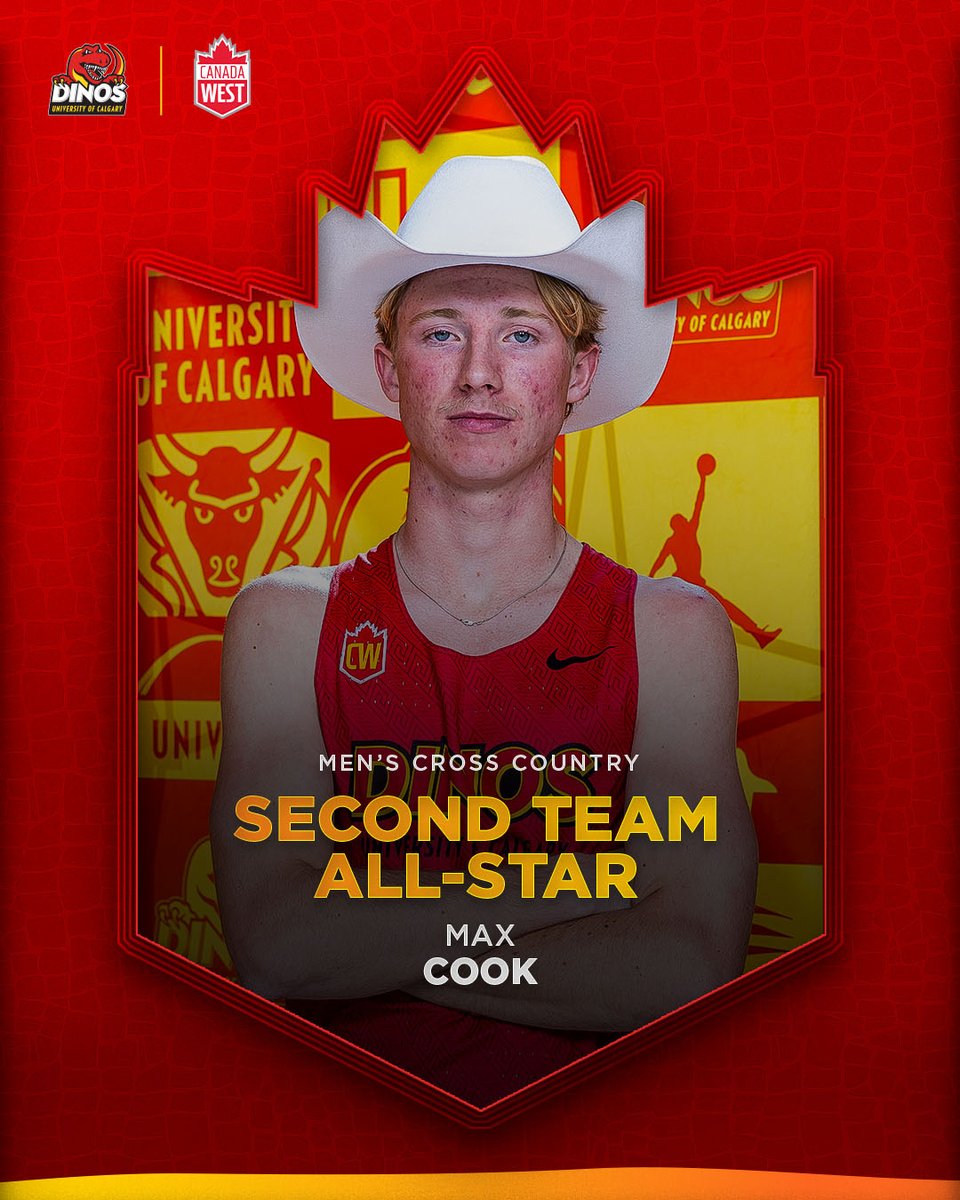 Dinos Track & Field / Cross Country 👟 (@dinostfxc) on Twitter photo 🦖👟⭐️
Congrats to our top finisher at the <a href="/CanadaWest/">Canada West</a> Championships, Max Cook, on being named a conference second team all-star!
#GoDinos 🦖👟⭐️
Congrats to our top finisher at the <a href="/CanadaWest/">Canada West</a> Championships, Max Cook, on being named a conference second team all-star!
#GoDinos