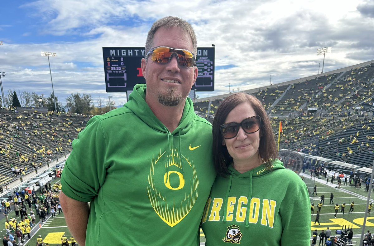 In Oregon this weekend!  Let’s go Ducks!