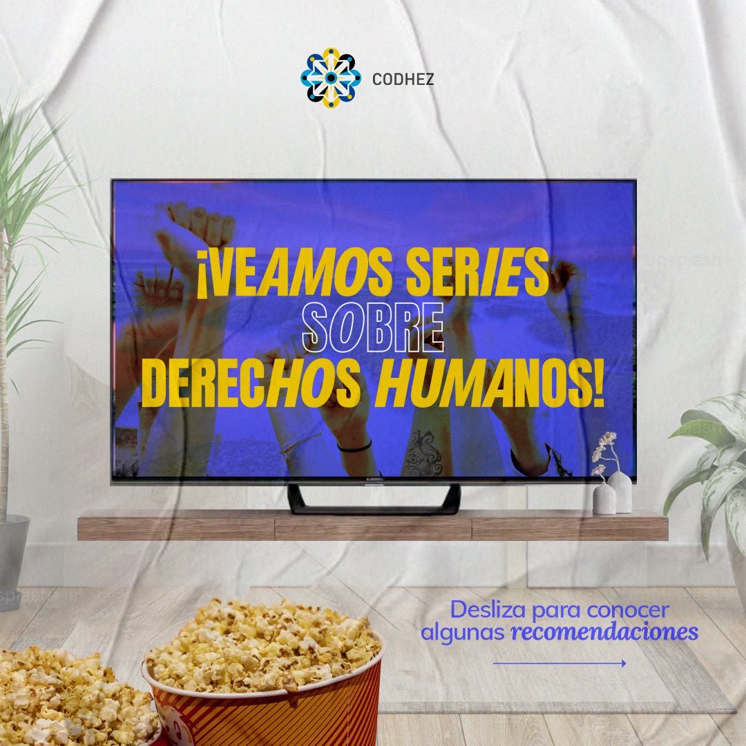 Codhez's tweet photo. ¡No busques más qué ver! 📺📲

Si te gustan las series y los documentales, sobre todo con perspectiva de derechos humanos, te traemos estas recomendaciones 🍿 que seguro te gustarán.

[Abrimos 🧵]

#DDHHPaVos https://t.co/CSjGto124d