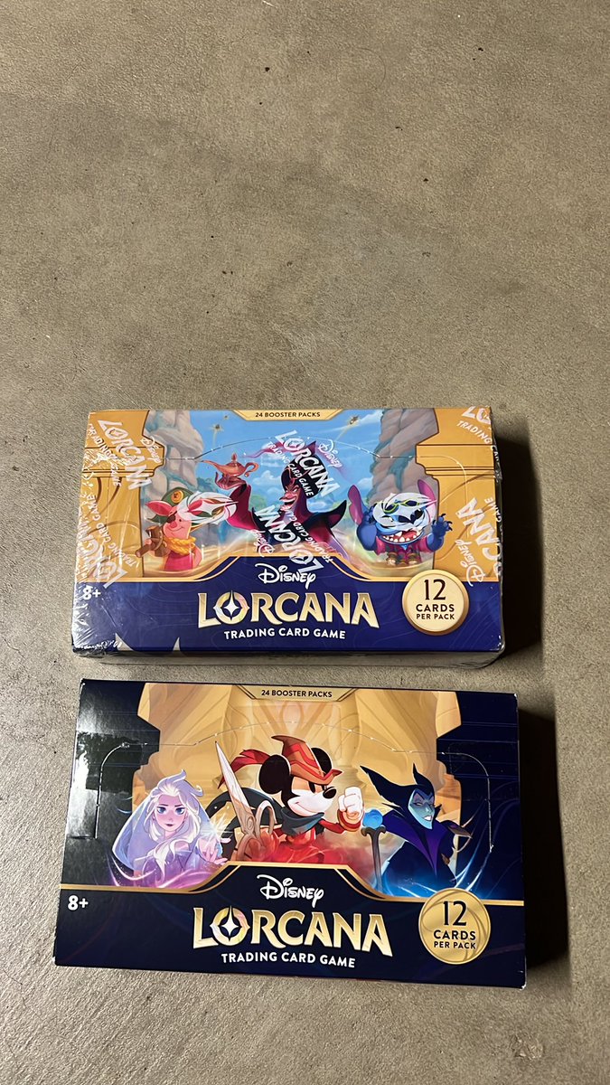 Lorcana booster box lot. The first chapter and into the inklands. $325 shipped
Reposts appreciated. Dm or comment if interested