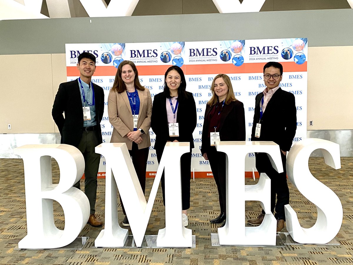 We had a great time at #BMES2024 in Baltimore - and especially loved reuniting with some of our alums! Happy to have made some new friends and excited to explore some new ideas 😊