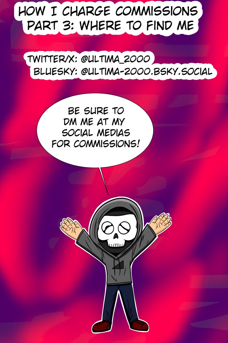ultima_2000's tweet photo. Redid my commissions chart.
The old one was too minimal and didn't account for many things. The price for an additional full body was supposed to be $40, not $60. 
I added background color to give the charts more character and split it in 4 parts to make it easier to follow.
#art https://t.co/3eOpyb3wTd