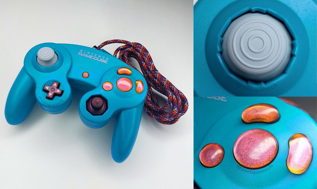New controller for <a href="/moky_dokie/">SR moky</a> I made last month!

• OEM T3 Emerald Controller
• No-Reset Snapback mod
• Firefox Notches
• Trigger Performance Mod
• 9ft Detachable Paracord
• Resin Bald Buttons from <a href="/MauvesResinLab/">Mauve | Check Pinned 🧪✨</a>!

xarique.tech