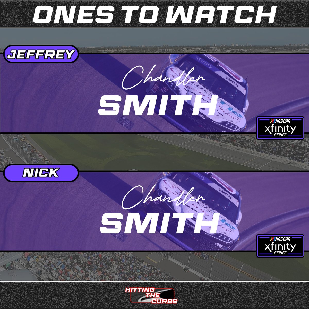 Here is our ONES TO WATCH for the AMEX Credit Card 300. This is a little late as stage one is over, but we swear we picked these before the race started.

Do you agree or disagree with our picks?

#NASCAR | #NASCARPlayoffs