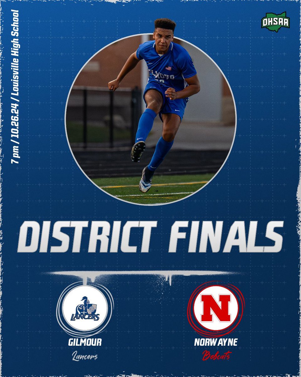 GALancerAD's tweet photo. It’s ⏰ for the #DistrictFinals‼️

Good luck to the Lancer boys varsity soccer team who is taking on Norwayne tonight at Louisville to advance to the regional semifinal! Kick-off is set for 7 pm. Link in the bio to purchase your tickets, Lancer Nation! #GoGA https://t.co/gyCUpT2gzY