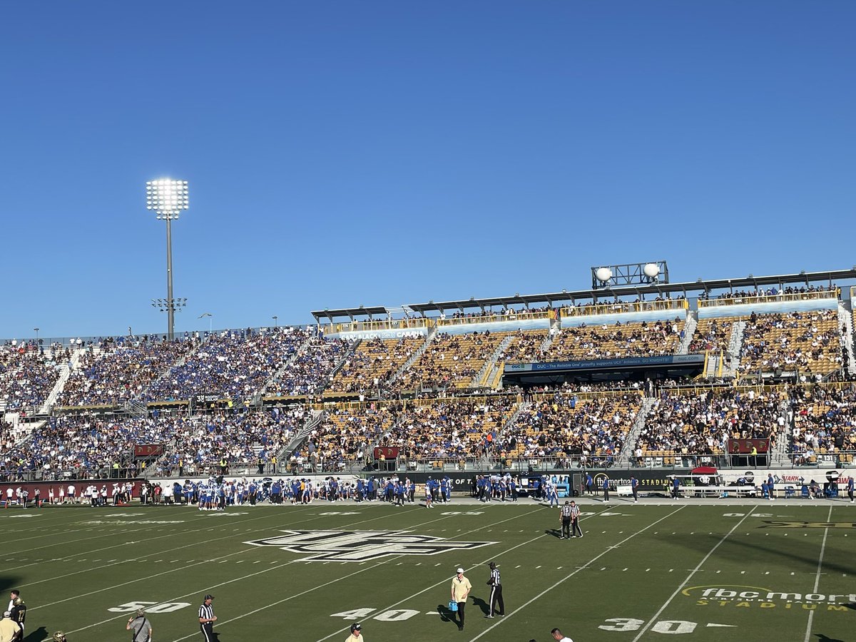 Enjoy the sun in your eyes BYU fans. 😎