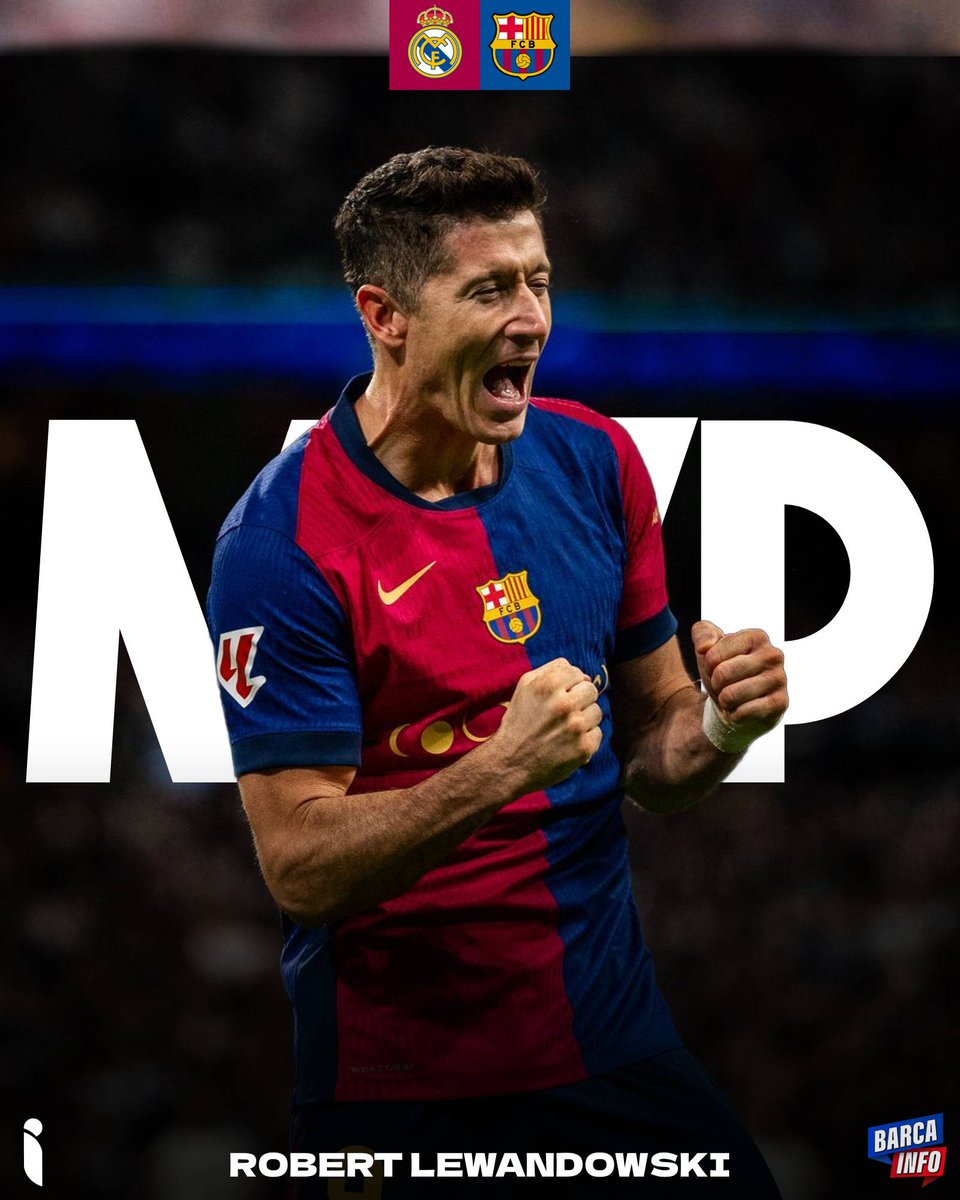 ✅ 𝐎𝐅𝐈𝐂𝐉𝐀𝐋𝐍𝐈𝐄: Robert Lewandowski został wybrany najlepszym piłkarzem El Clasico. [<a href="/LaLiga/">LALIGA</a>]

🎨 <a href="/igorciodesign/">Igorcio</a>