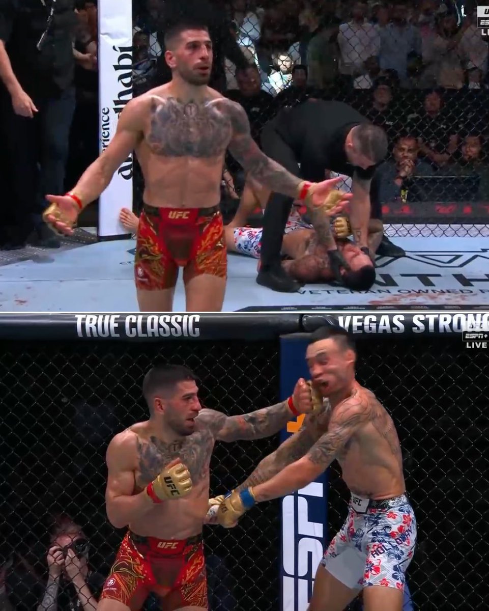 BleacherReport's tweet photo. ILIA TOPURIA KO'S MAX HOLLOWAY 😱

HOLLOWAY’S FIRST KNOCKOUT LOSS EVER 🤯 https://t.co/6XpZXO0uCt