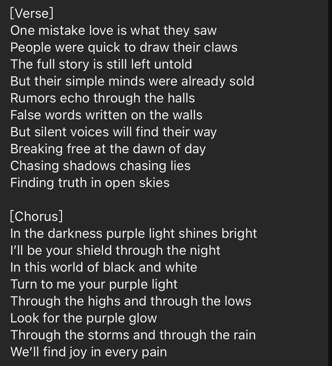 _agustd____yuan's tweet photo. Purple light - A song for Suga original
ARMY Made A Song For suga
아미가 슈가한테 줄 노래를 만들었어요🫶🏻
怎麼現在才發現😭
Thank You!!!✨
@Army_united_bts
https://t.co/SQHef2Wd2p
#ARMY4SUGA #SupportSuga #army #armyinconcert💜
#YoongiNeverWalksAlone
#SUGA #슈가 #シュガ #AgustD https://t.co/Oo711C4lkj