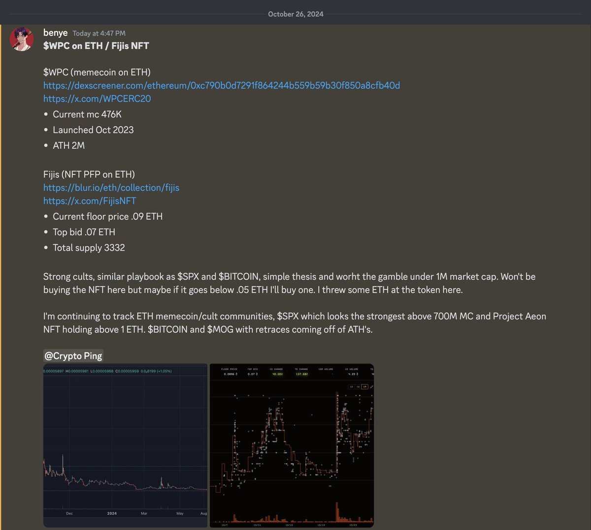 New thesis up for <a href="/WPCERC20/">World Peace Coin $WPC</a> <a href="/FijisNFT/">FijisNFT</a> posted in SEAK