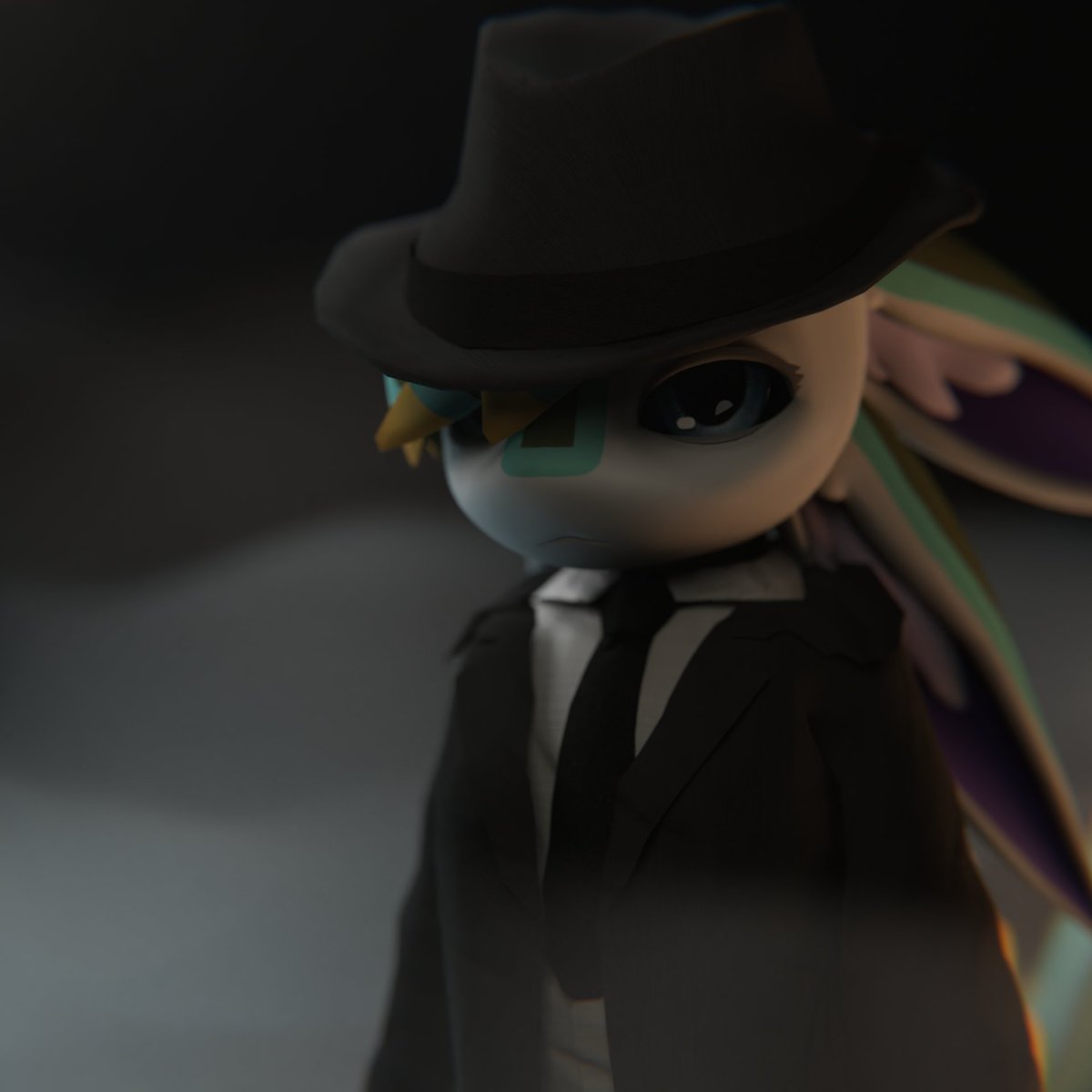 secretive bird render because i can