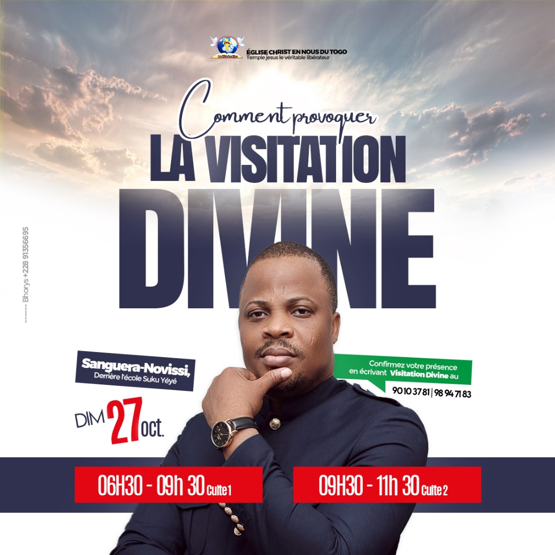 AmebleRev's tweet photo. Comment provoquer la visitation divine ? 
Thème de ce dimanche 27 octobre. 
1er culte: 6h30 à 9h30 
2e culte:  9h30 à 11h30
#TgTwittos https://t.co/Vut0RQZR23