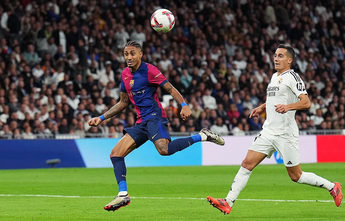 ultrasoccer's tweet photo. 【速報】#ラ・リーガ 第11節

#レアル・マドリー 0-4 #バルセロナ
【#Barça】
#レヴァンドフスキ(後9、後11)
#ヤマル(後32)
#ハフィーニャ(後39)

#RealMadrid
#ElClásico

https://t.co/0POKW7MLke https://t.co/YjhXhzYwKw