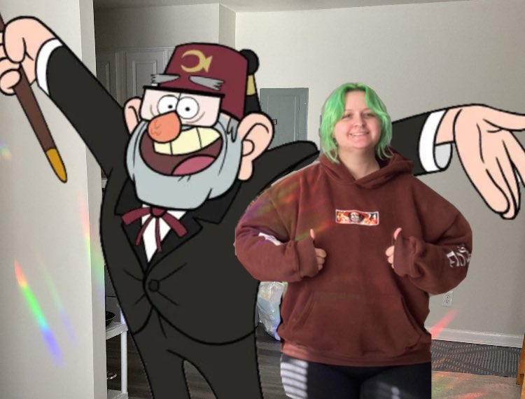 1asanja's tweet photo. I shouldn’t be back on here but funny story… I accidentally became a gravity falls super fan and started doing art again. Don’t go to grad school kids 👍 https://t.co/zb6iACAtIM