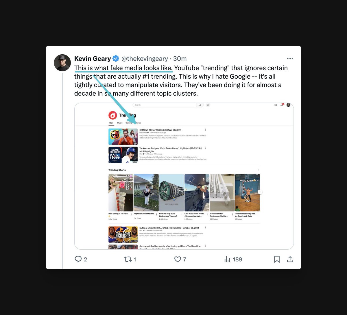 Kevin Geary tweet media