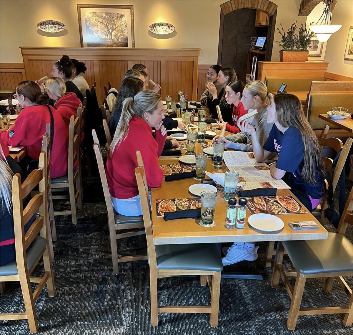 MSUBeaversWBB's tweet photo. Can you guess where we had lunch today? ๐ Solid Saturday practice & a great team meal to top it off. โค๏ธ๐ฆซ
#BuildTheDam #WBB #CarbLoad ๐ https://t.co/OQIZAgM3bA