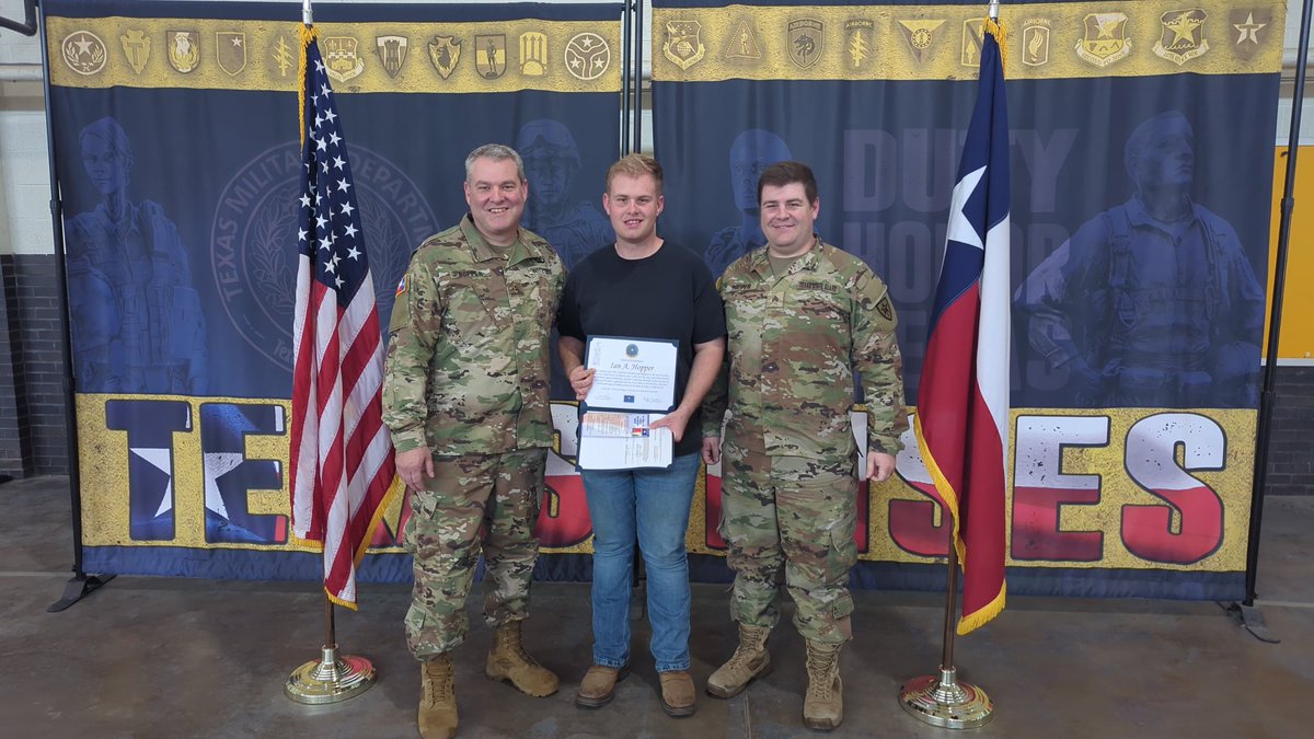 AndyHopperTX's tweet photo. So proud of my youngest Ian who swore into the @TXSGOfficial today. https://t.co/ewHUQ7Ki53