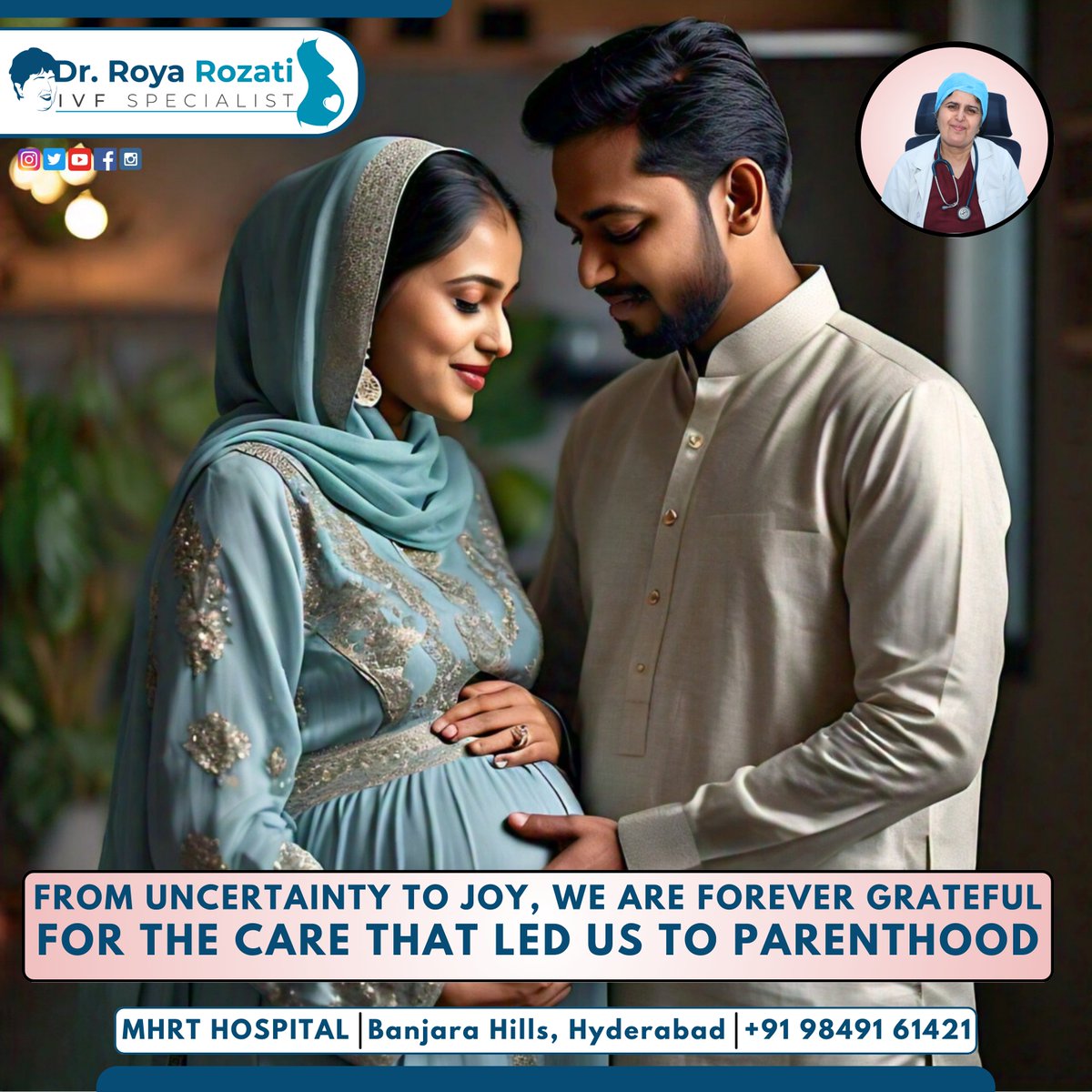 DrRozati's tweet image. 🌟 Creating Miracles with ICSI! 🌟

Your dream, our commitment. Let’s make it happen together.

Contact Us Today!
📍 MHRT Hospital, Banjara Hills, Hyderabad
📞 +91 98491 61421

#FertilityCare #ICSIJourney #HopeToParenthood #DrRoyaRozati #FamilyDreams #FertilitySupport