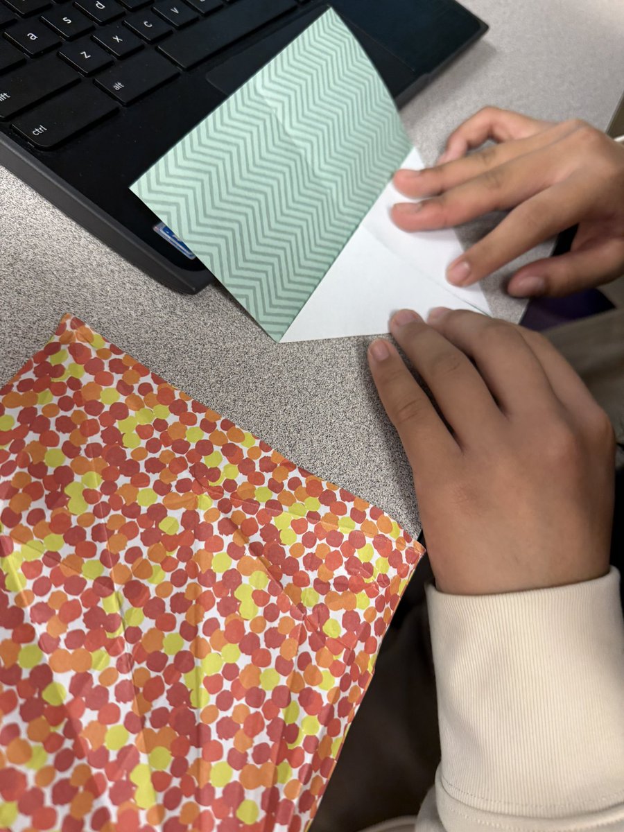 Some origami fun in art class recently.  Love choices #tabartroom